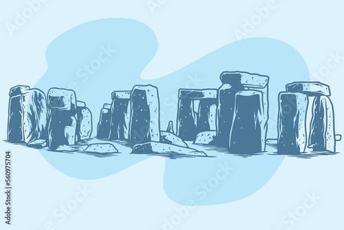 Hand drawn of ancient histo...