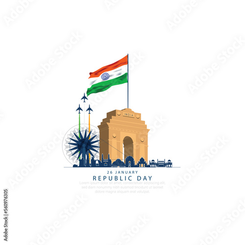 26 January- Happy Republic Day of India celebration.