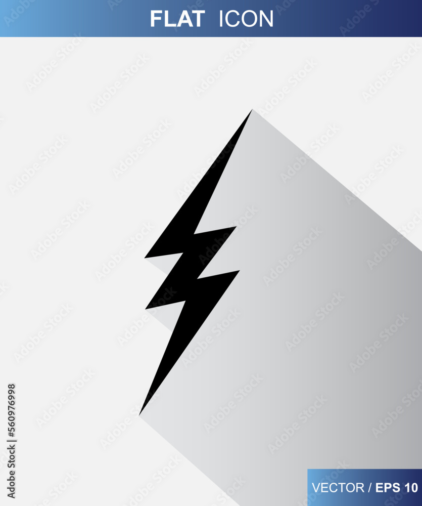 Lightning Icon Vector Logo Design Template.Lightning icons on grey background. Lightning Icon Vector Logo Design Template.Lightning icons on grey background.