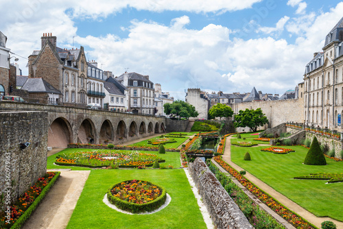 Le jardin des Remparts, Vannes/Gwened. Bretagne, France photo