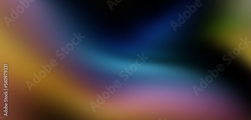 Fluid wavy lines on dark background, Abstract background with smooth blurred gradient,Liquid watercolor wave lines texture