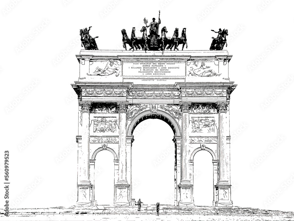 Fototapeta premium Porta Sempione (