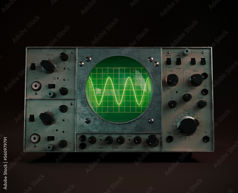 Foto Vintage Oscilloscope Machine
