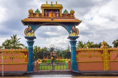 Temple Tamoul indien, île de la Réunion  photo