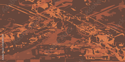 Impressionism. Abstract painting in the style of impressionism. Vector illustration in reddish colors