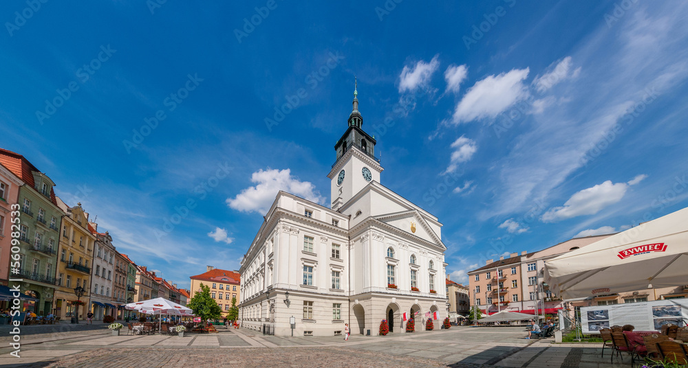 Obraz premium Town hall in Kalisz, Greater Poland Voivodeship, Poland.