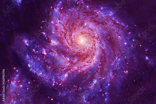 Fototapeta Naklejka Na Ścianę i Meble -  Blue space nebula with stars. Elements of this image furnished by NASA