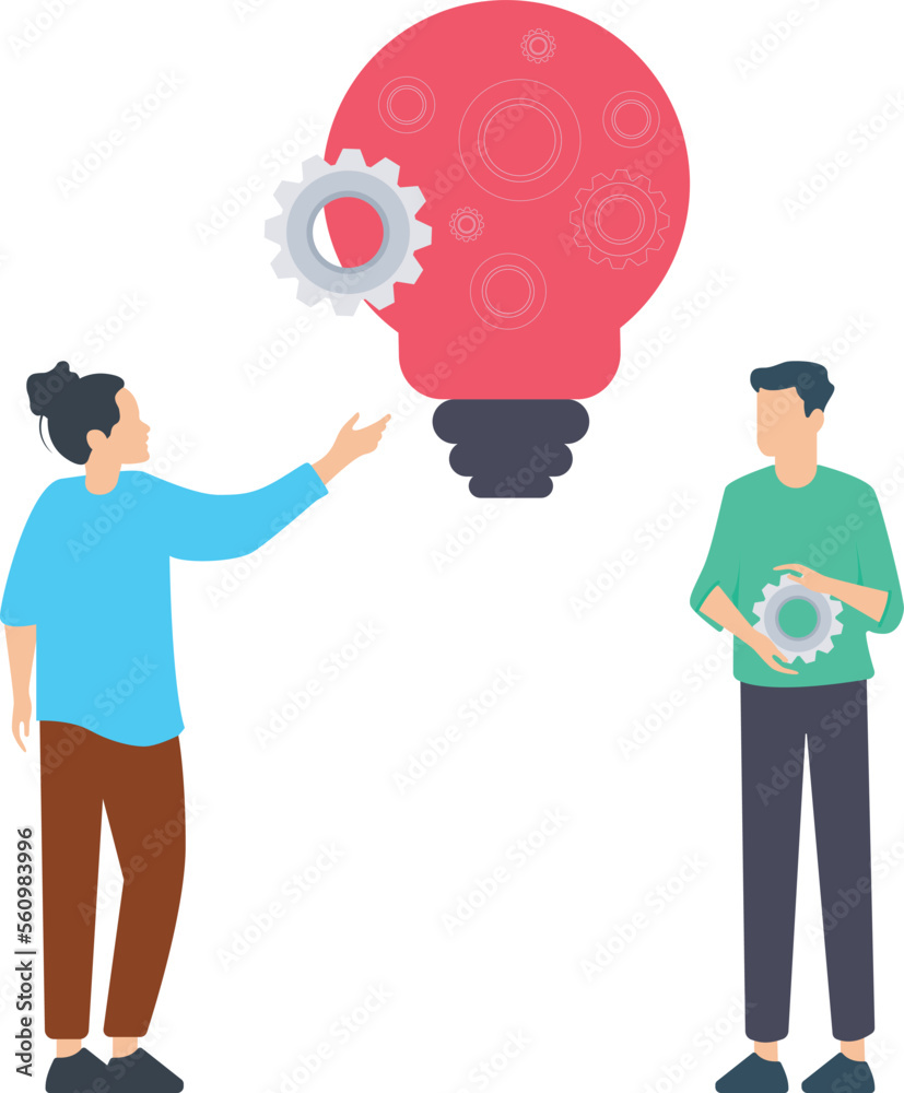 Office People Work Together Setting Up Huge Light Bulbs Separated on Puzzle Pieces Standing on Ladders. Business People Teamwork. Flat Vector Illustration
Office People Work Together Setting Up Huge Light Bulbs Separated on Puzzle Pieces Standing on Ladders. Business People Teamwork. Flat Vector Illustration