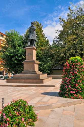 Monument of Adam Mickiewicz in Rzeszow, Subcarpathian Voivodeship, Poland