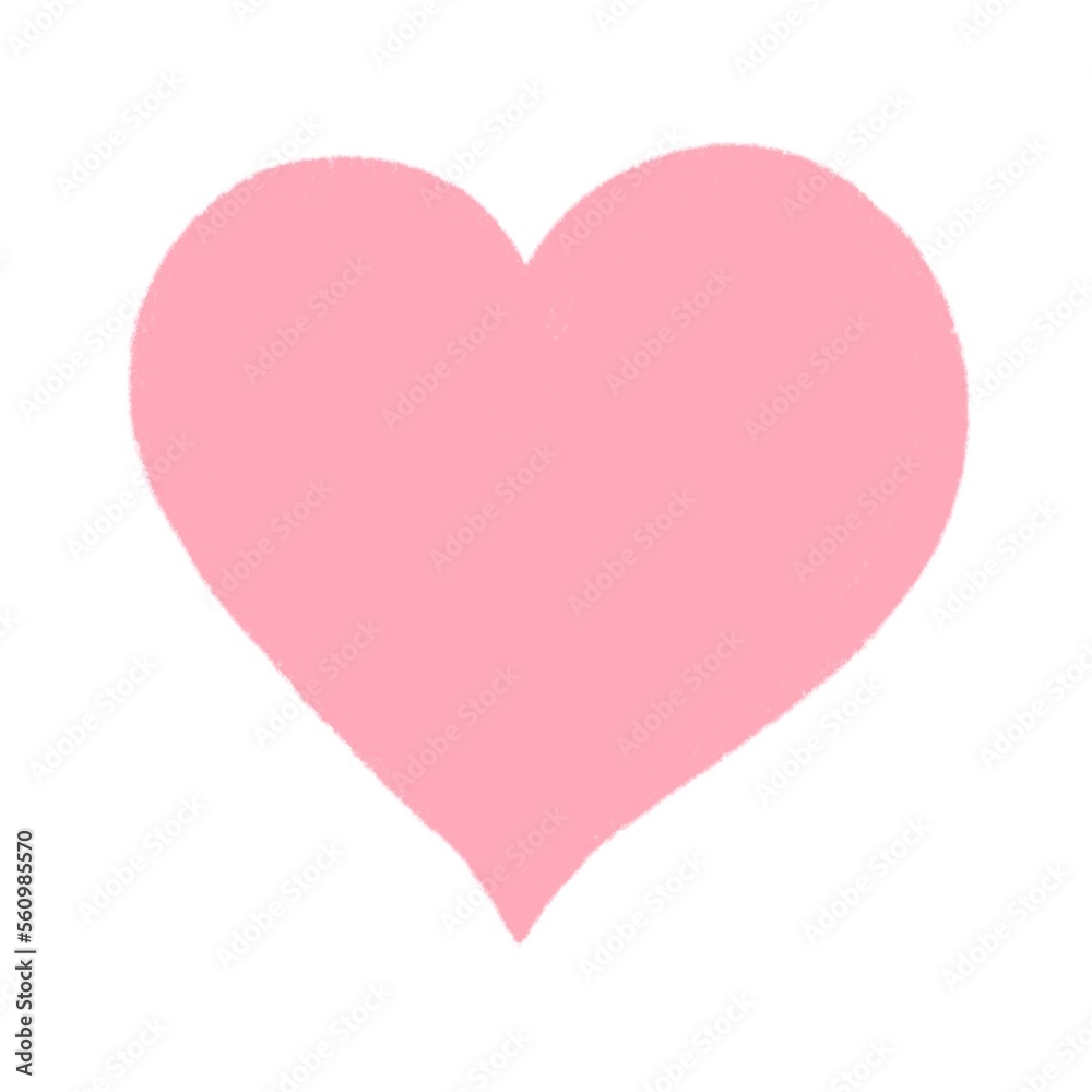 one minimalistic heart on a white background. Love on Valentine's Day	