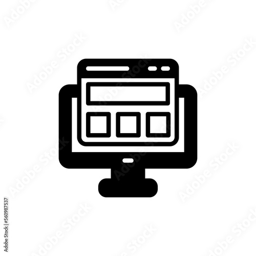 Demo icon in vector. Logotype