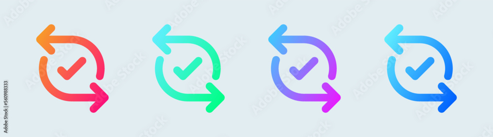 Pair solid icon in gradient colors. Paired signs vector illustration. Pair solid icon in gradient colors. Paired signs vector illustration.