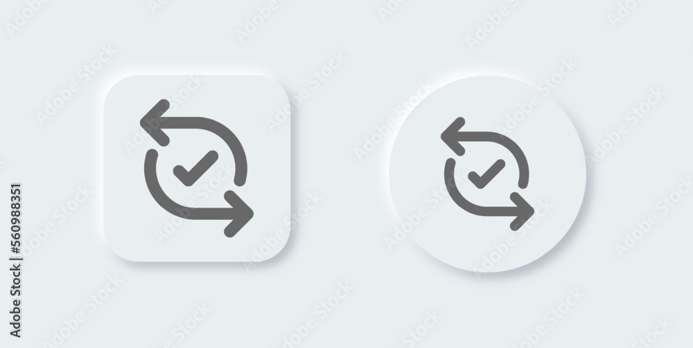 Pair solid icon in neomorphic design style. Paired signs vector illustration. Pair solid icon in neomorphic design style. Paired signs vector illustration.