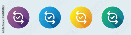 Pair solid icon in flat design style. Paired signs vector illustration.