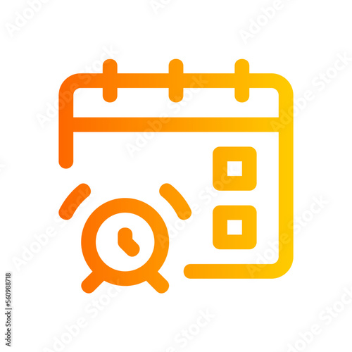 alarm gradient icon