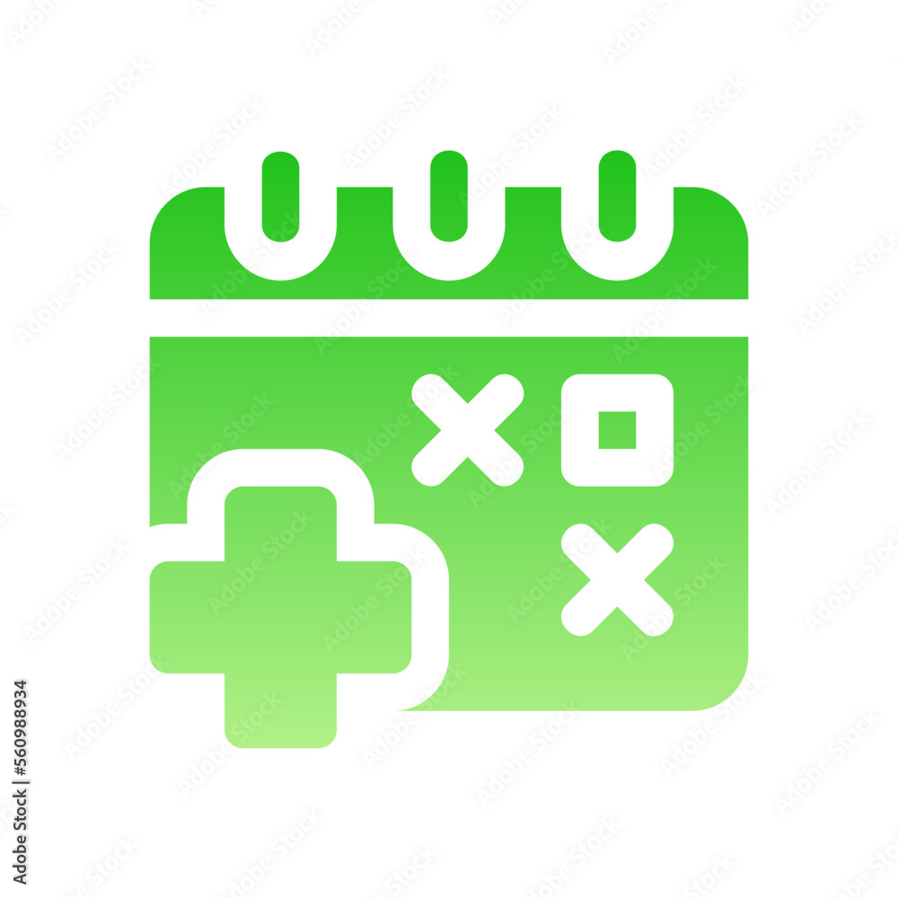Obraz premium appointments flat gradient icon