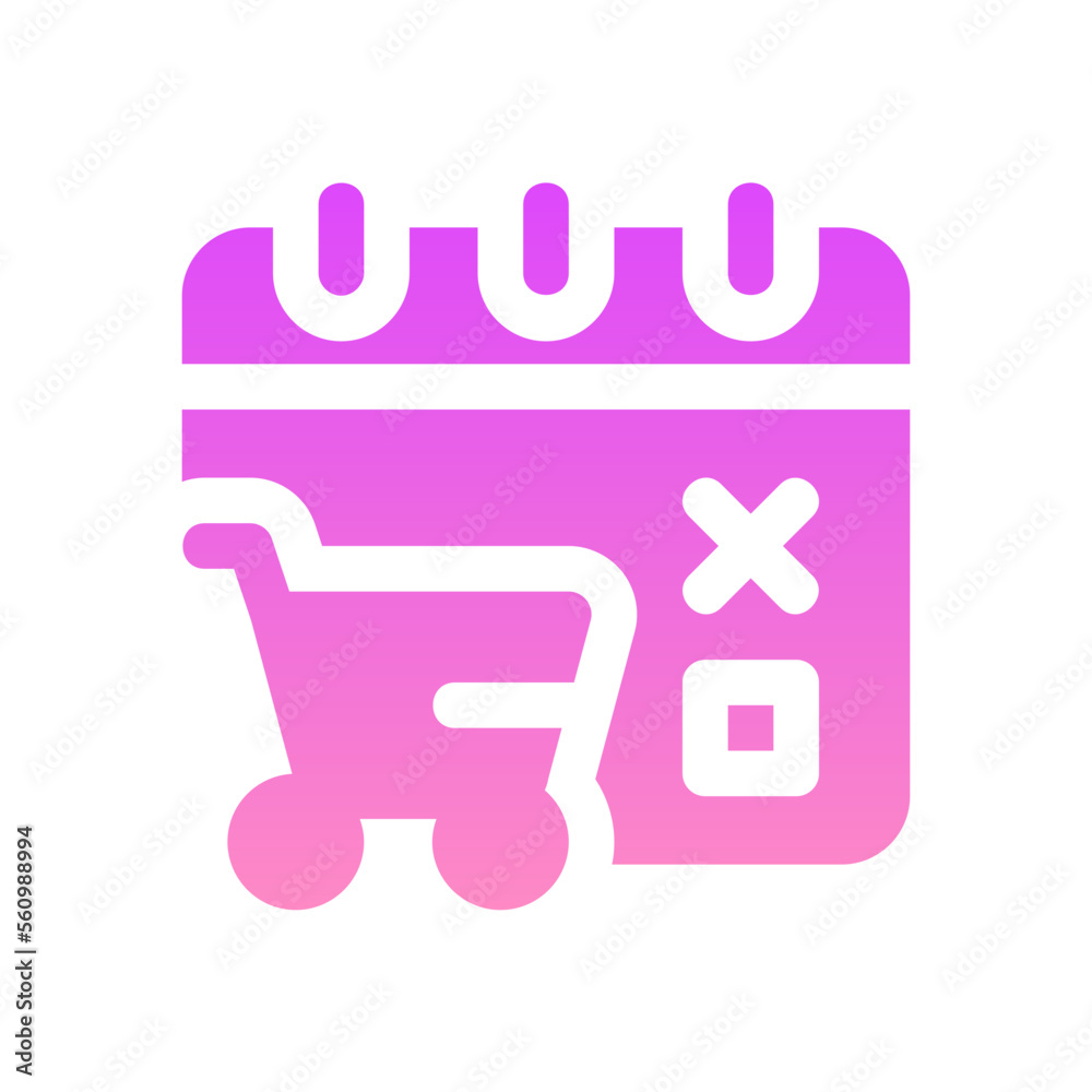 shooping cart flat gradient icon shooping cart flat gradient icon