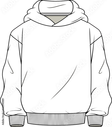 KID BOYS WEAR HOODIE WITH HOOD FLAT DESIGN VECTOR