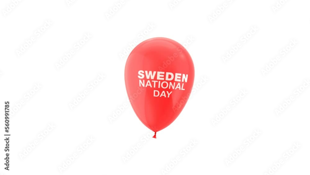 Sweden National Day Celebration. Loop Animation. Alpha Matte Channel and Green Background. Sweden National Day Celebration. Loop Animation. Alpha Matte Channel and Green Background.