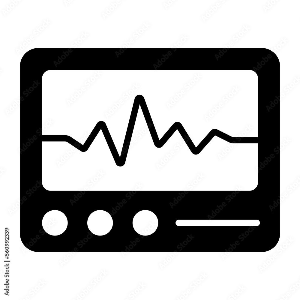 Medical equipment for heartbeat monitoring, electrocardiogram machine Medical equipment for heartbeat monitoring, electrocardiogram machine