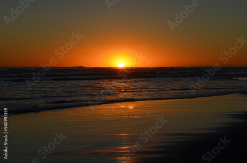 sunset at the beach