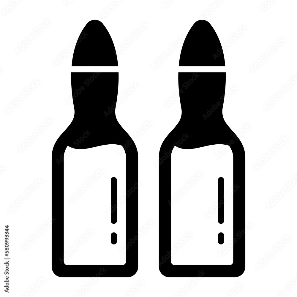 Medical ampoules vector, sealed vial for vaccination Medical ampoules vector, sealed vial for vaccination