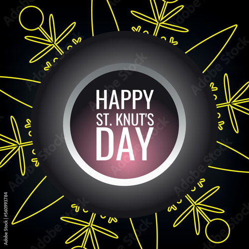 ST. KNUT'S DAY. Design suitable for greeting card poster and banner photo