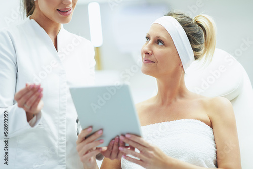 A scene of medical cosmetology treatments botox injection.