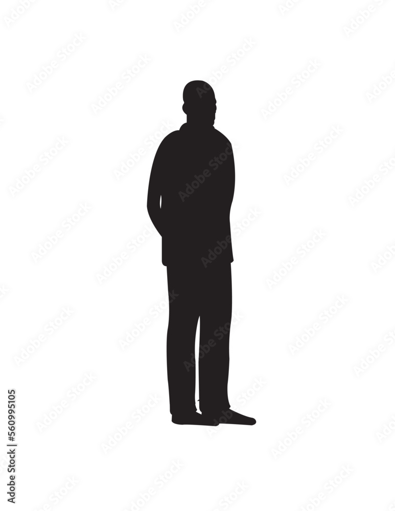 silhouette of a man