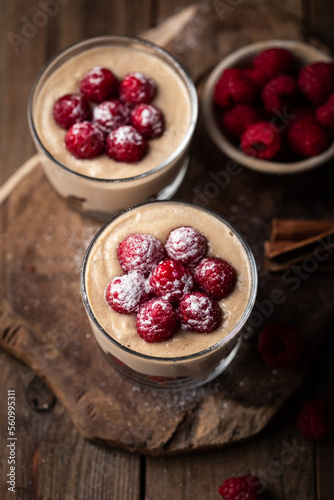 cr  me tiramisu cheesecake tofu speculoos framboises en verrines