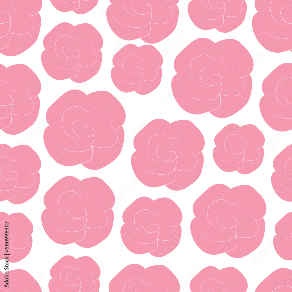 Seamless pattern rose flower vector illustration Seamless pattern rose flower vector illustration
