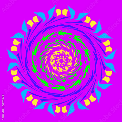 abstract background with flowers