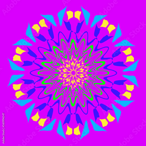 Flower design in a purple background