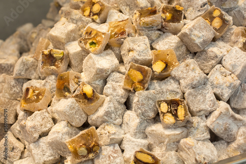 Turkish delight sweets made in Traditional style photo