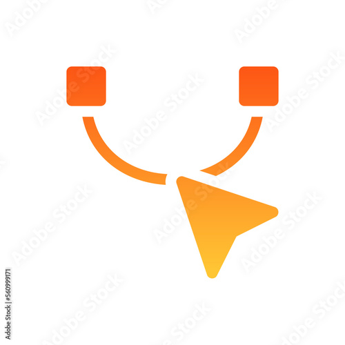 reshape flat gradient icon