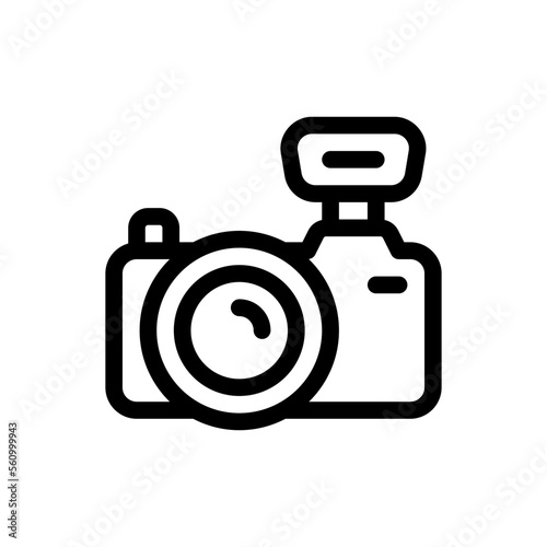 photo camera line icon