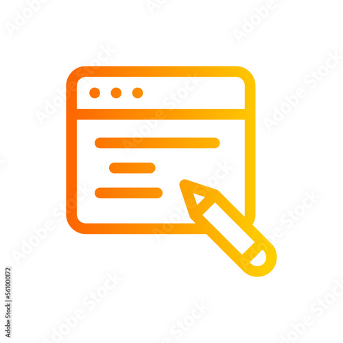 copywriting gradient icon