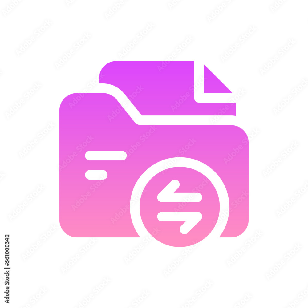 transfer flat gradient icon transfer flat gradient icon