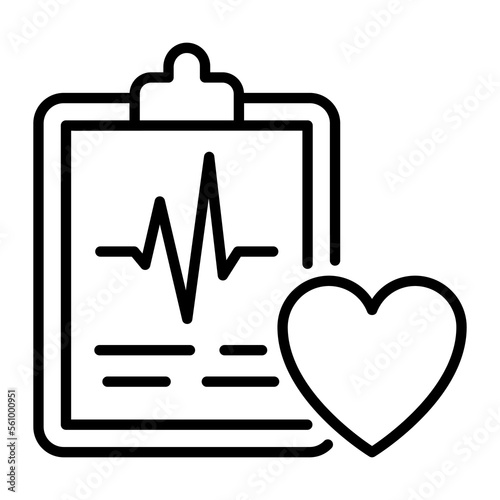 Trendy vector icon of health report, editable icon in modern style