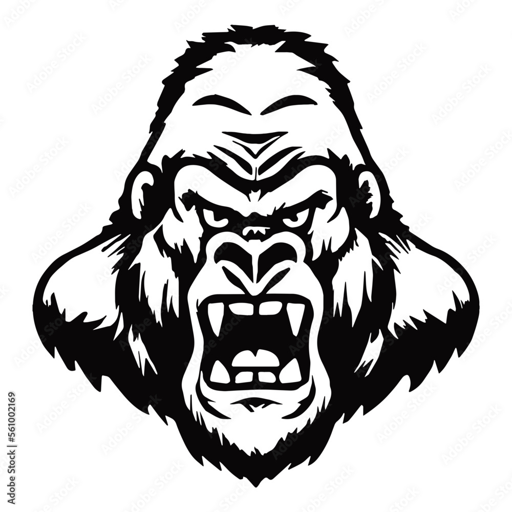 Fototapeta premium Angry Gorilla