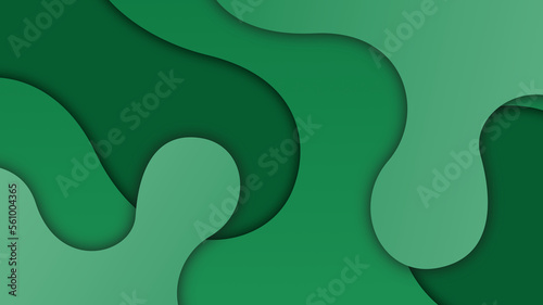 green abstract illustration background wallpaper © Tanatphong