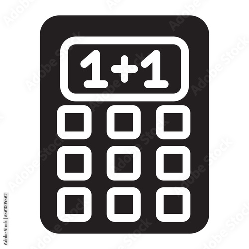 calculator glyph icon