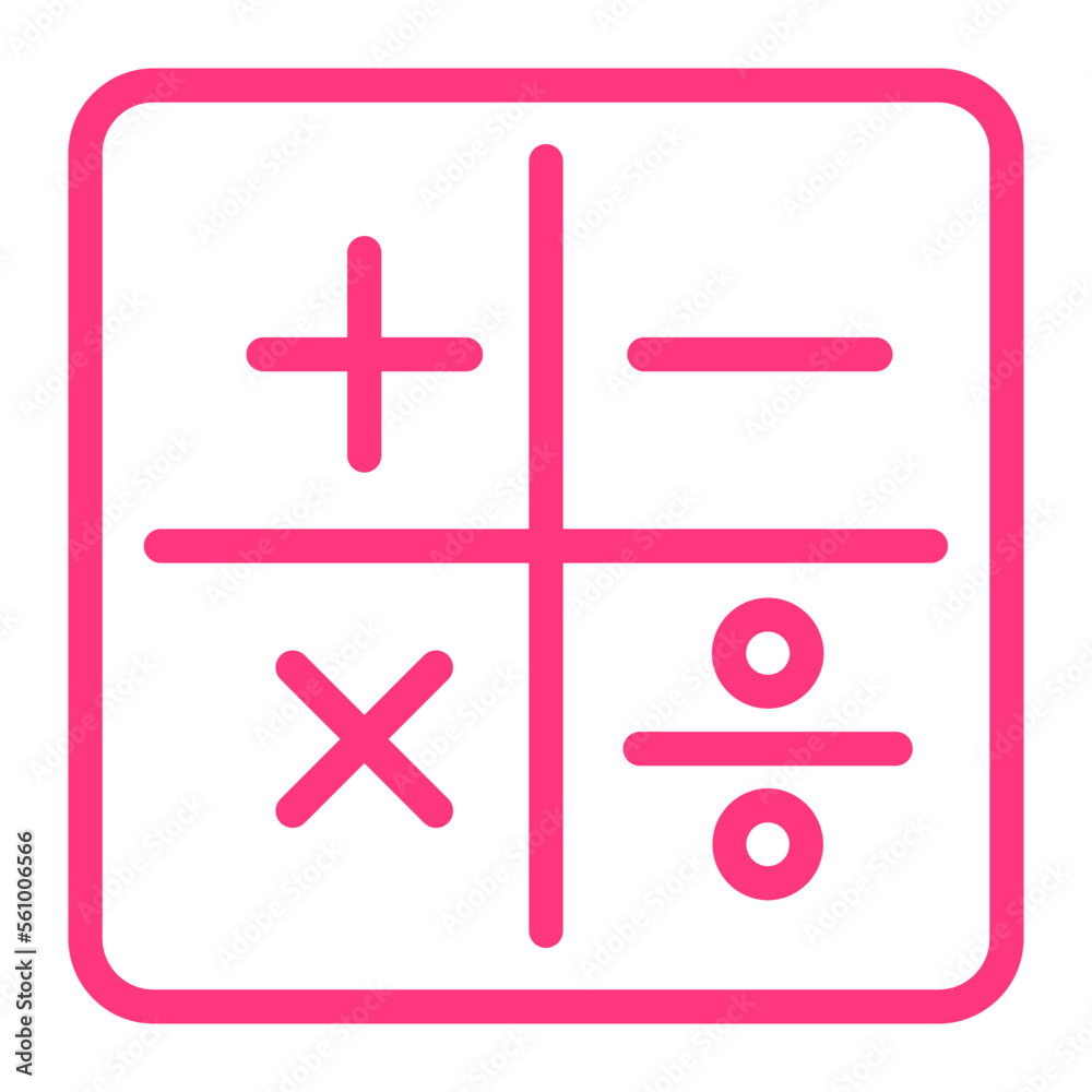 Obraz premium maths gradient icon