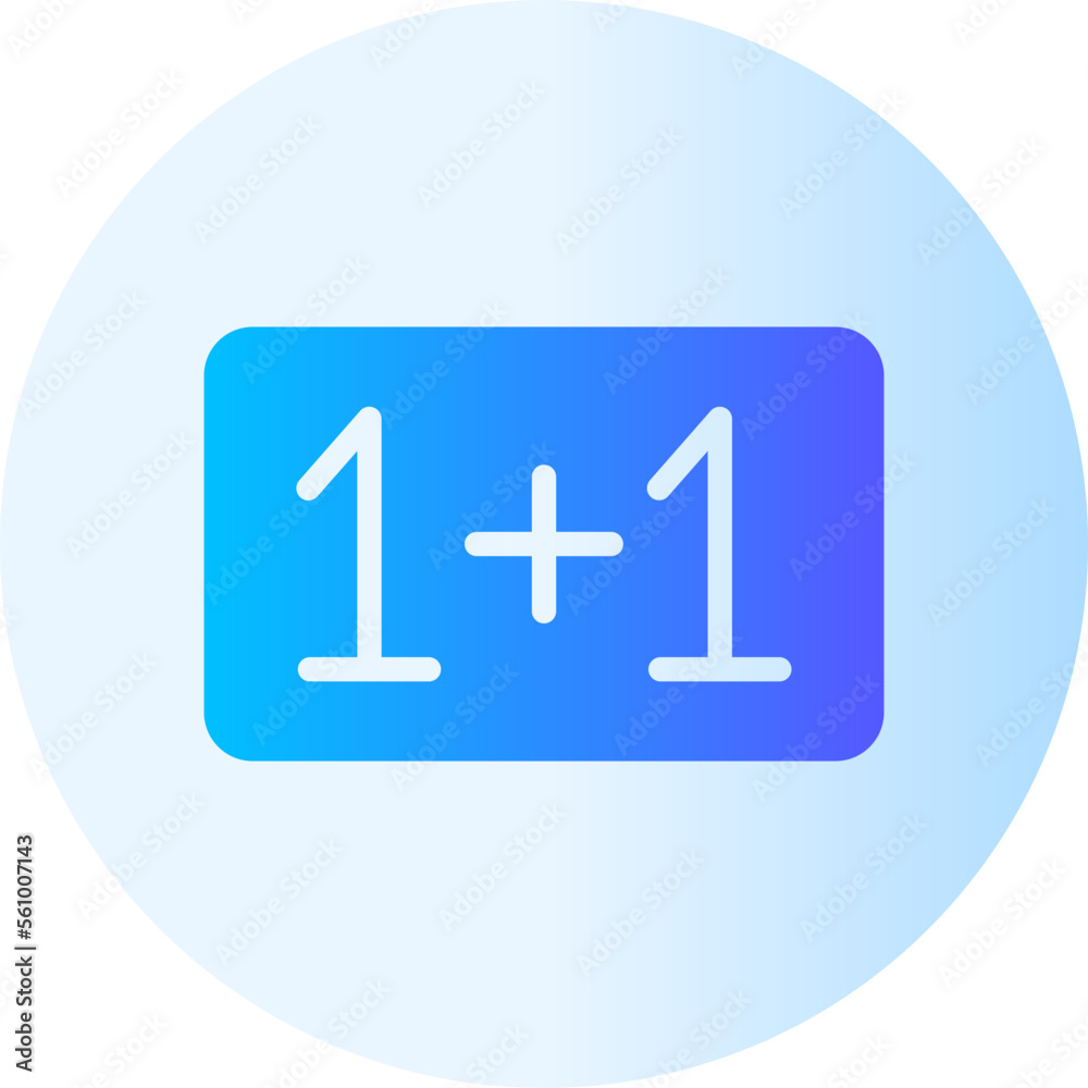 addition gradient icon