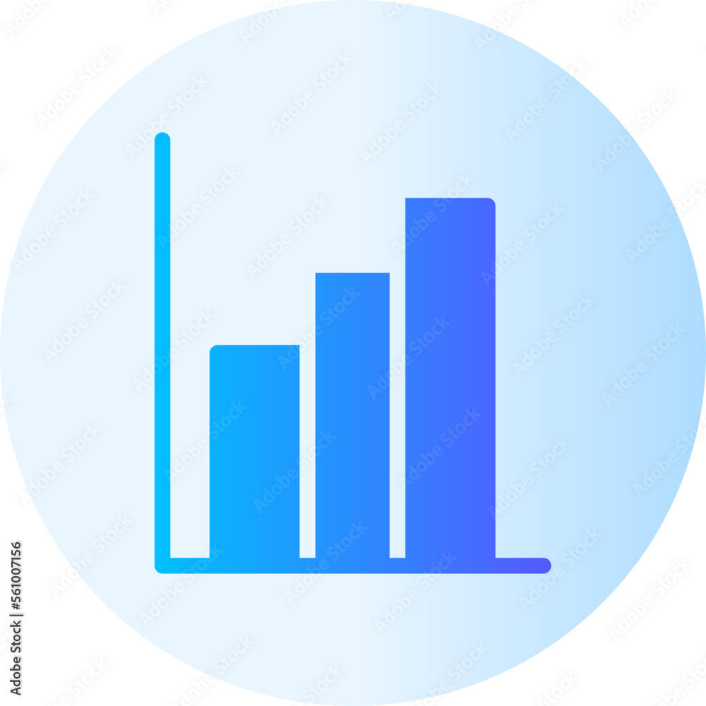 bars graph gradient icon bars graph gradient icon