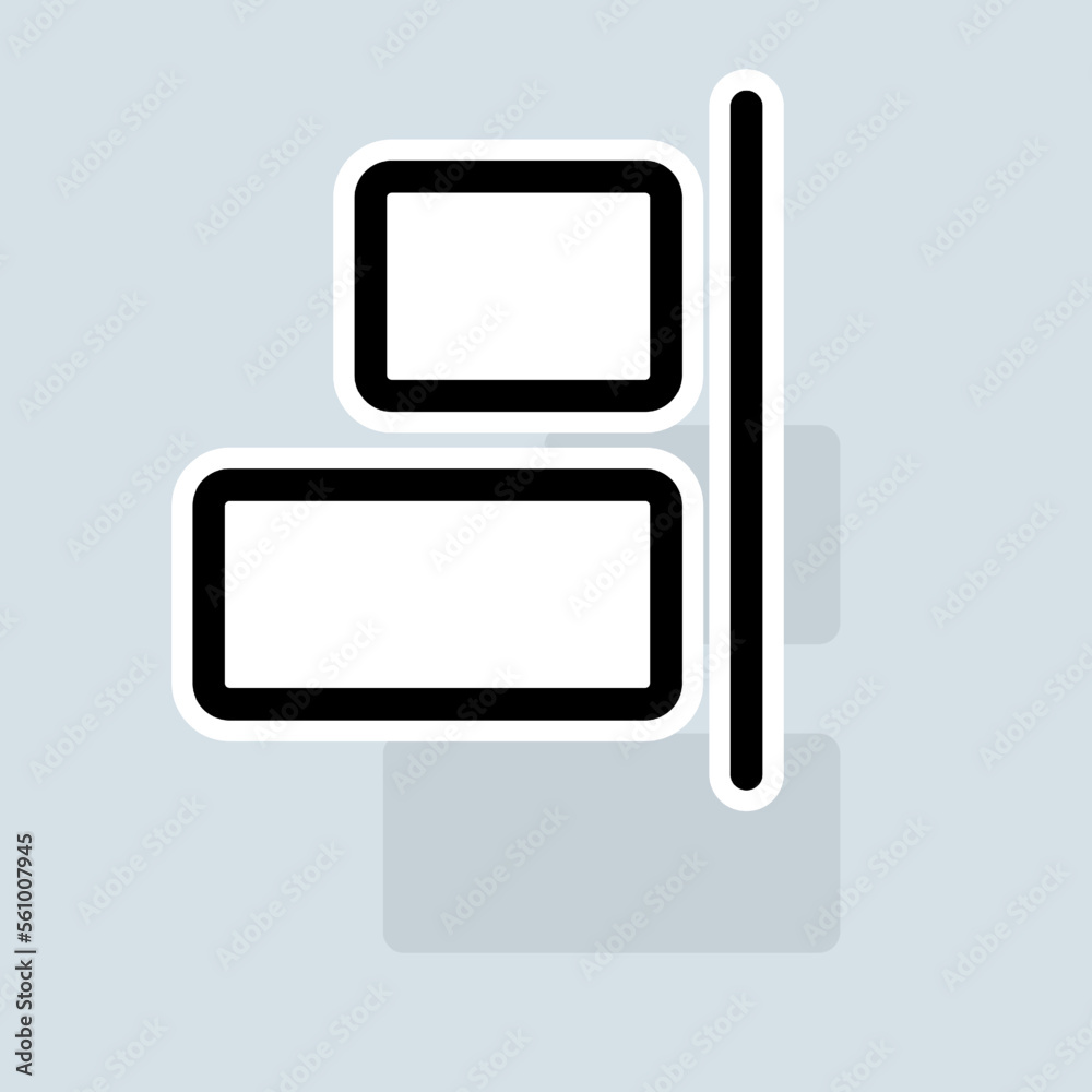 Diagram line icon. Function, table, pie chart, graph, diagram, statistics, infographic. Finance concept. Vector sticker line icon on white background Diagram line icon. Function, table, pie chart, graph, diagram, statistics, infographic. Finance concept. Vector sticker line icon on white background