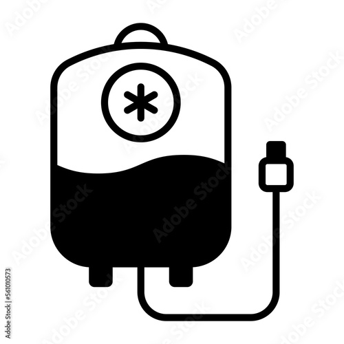 Blood bag vector design, blood drip for intravenous transfusion therapy