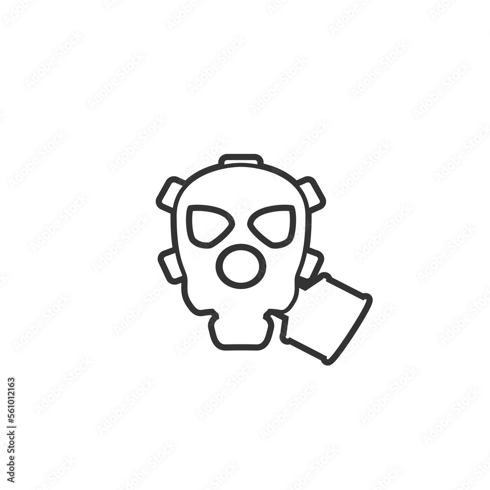 gas mask vector icon illustration sign solid art icon isolated on white background. filled symbol in a simple flat trendy modern style for your website design, logo, and mobile app gas mask vector icon illustration sign solid art icon isolated on white background. filled symbol in a simple flat trendy modern style for your website design, logo, and mobile app
