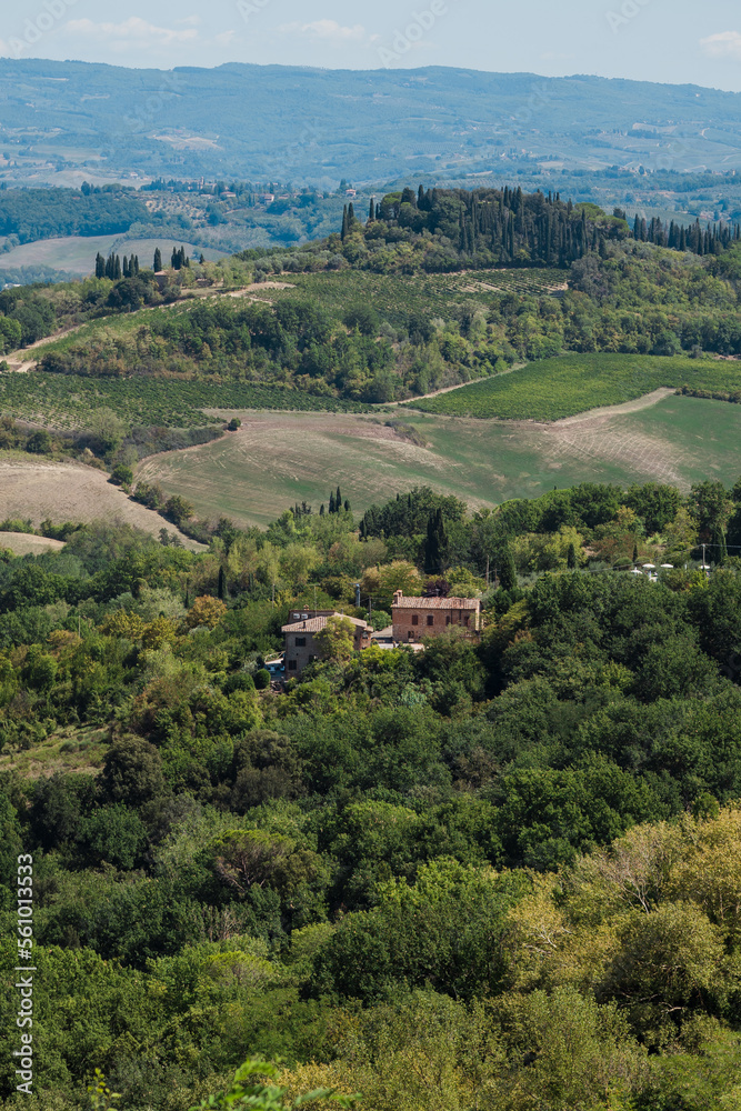 Amazing landscapes in San Gimignano - Tuscany green views