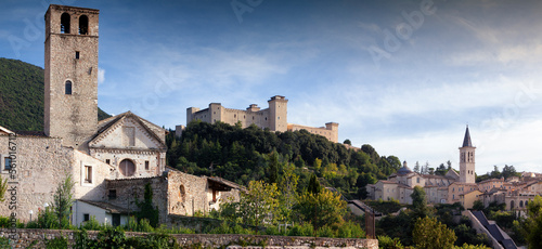 Spoleto. PG. Veduta della Rocca Albornoziana dal Monastero di San Ponziano
 photo